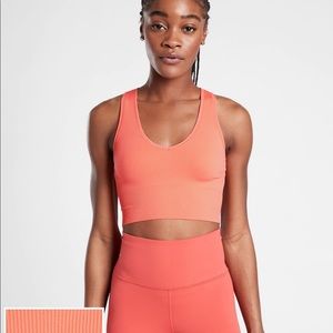 Island coral used crop top good condition